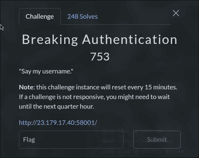Breaking Authentication