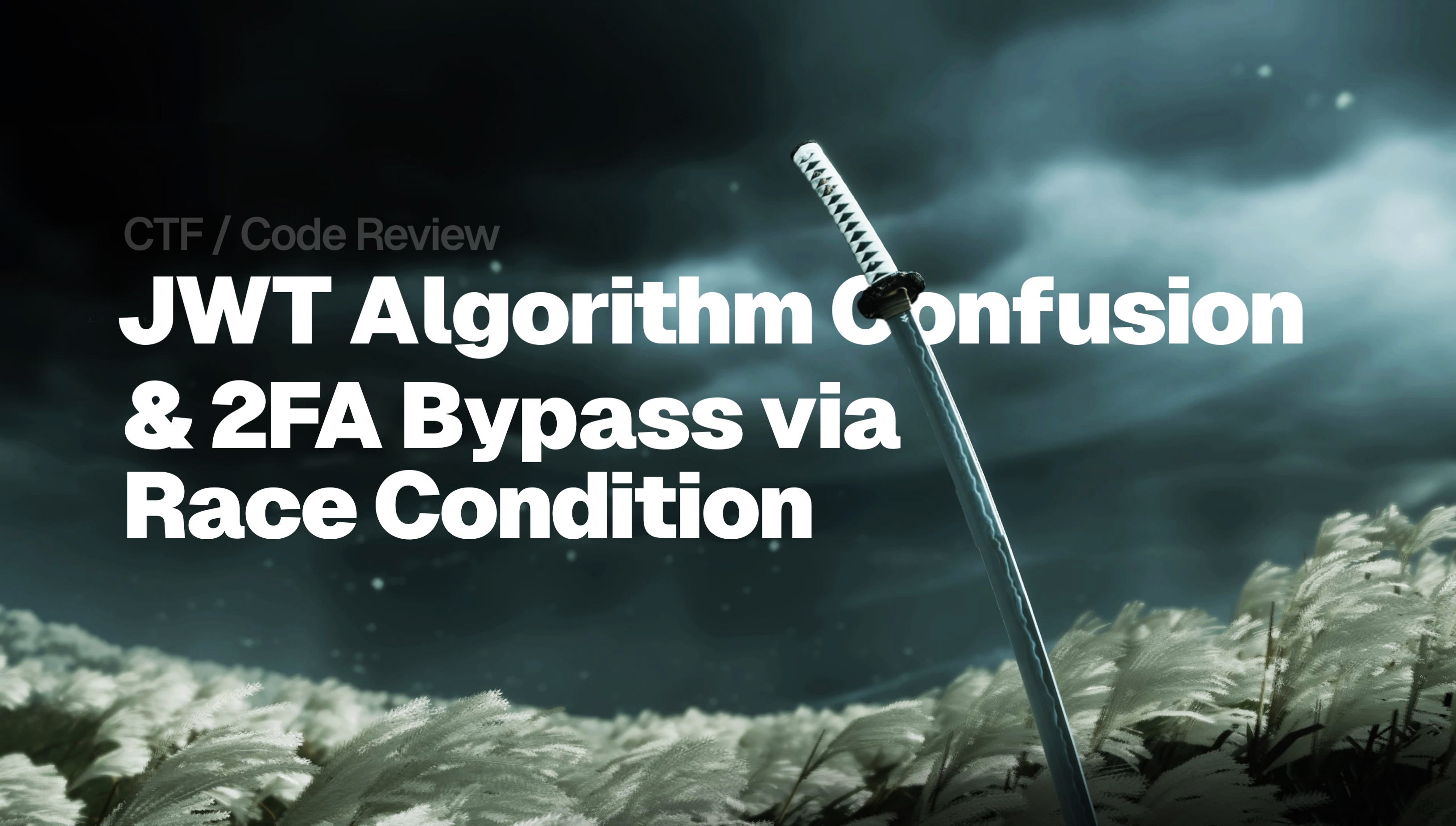 JWT Alg Confusion & Race Condition